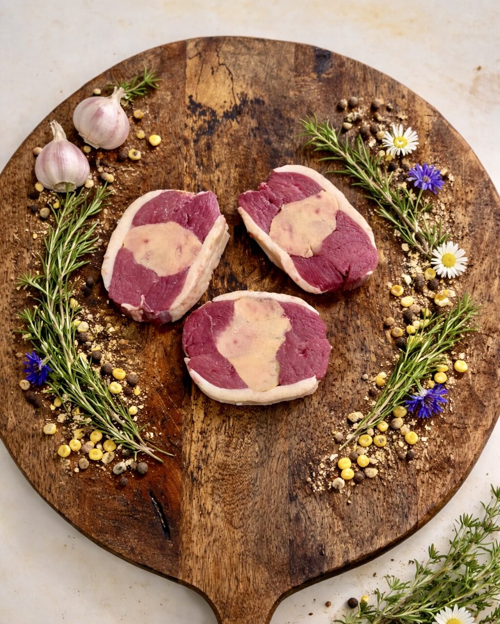 Tournedos de magret au foie gras - Maison Raspide
