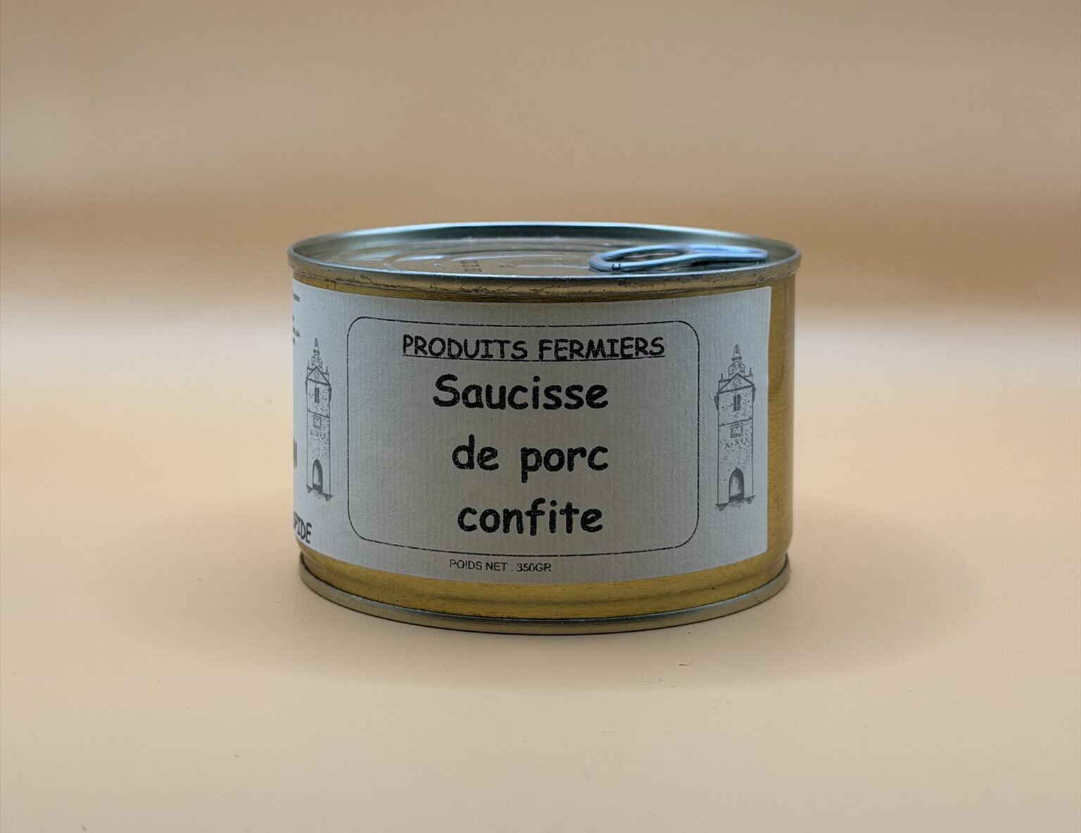Saucisse de porc confite - Maison Raspide