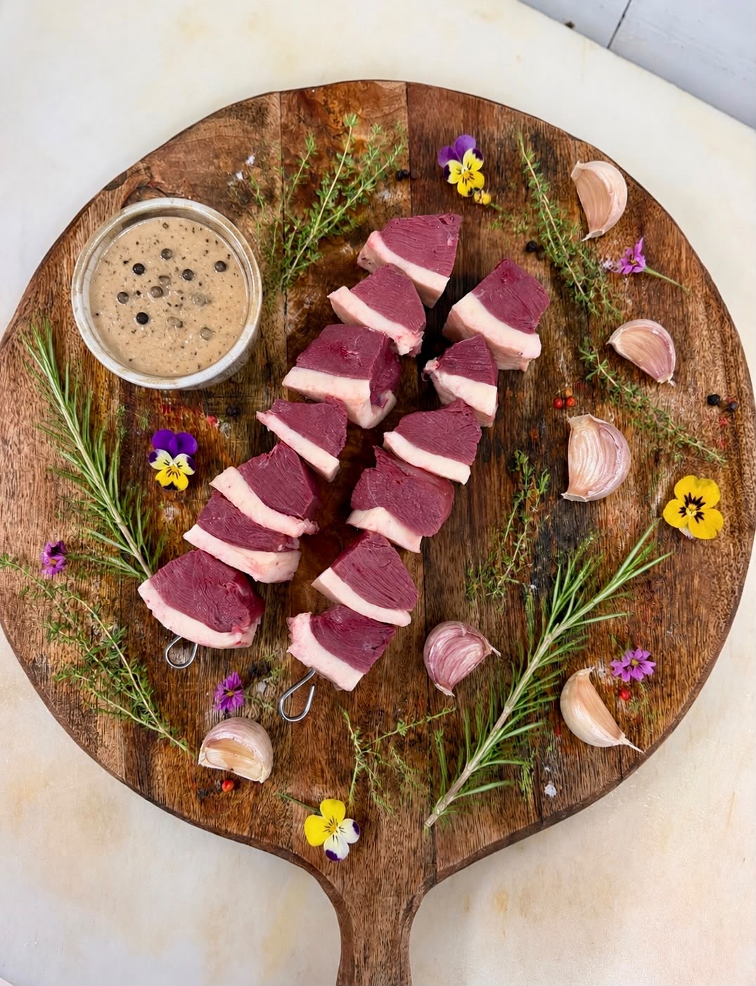 Brochettes magret de canard nature - Maison Raspide