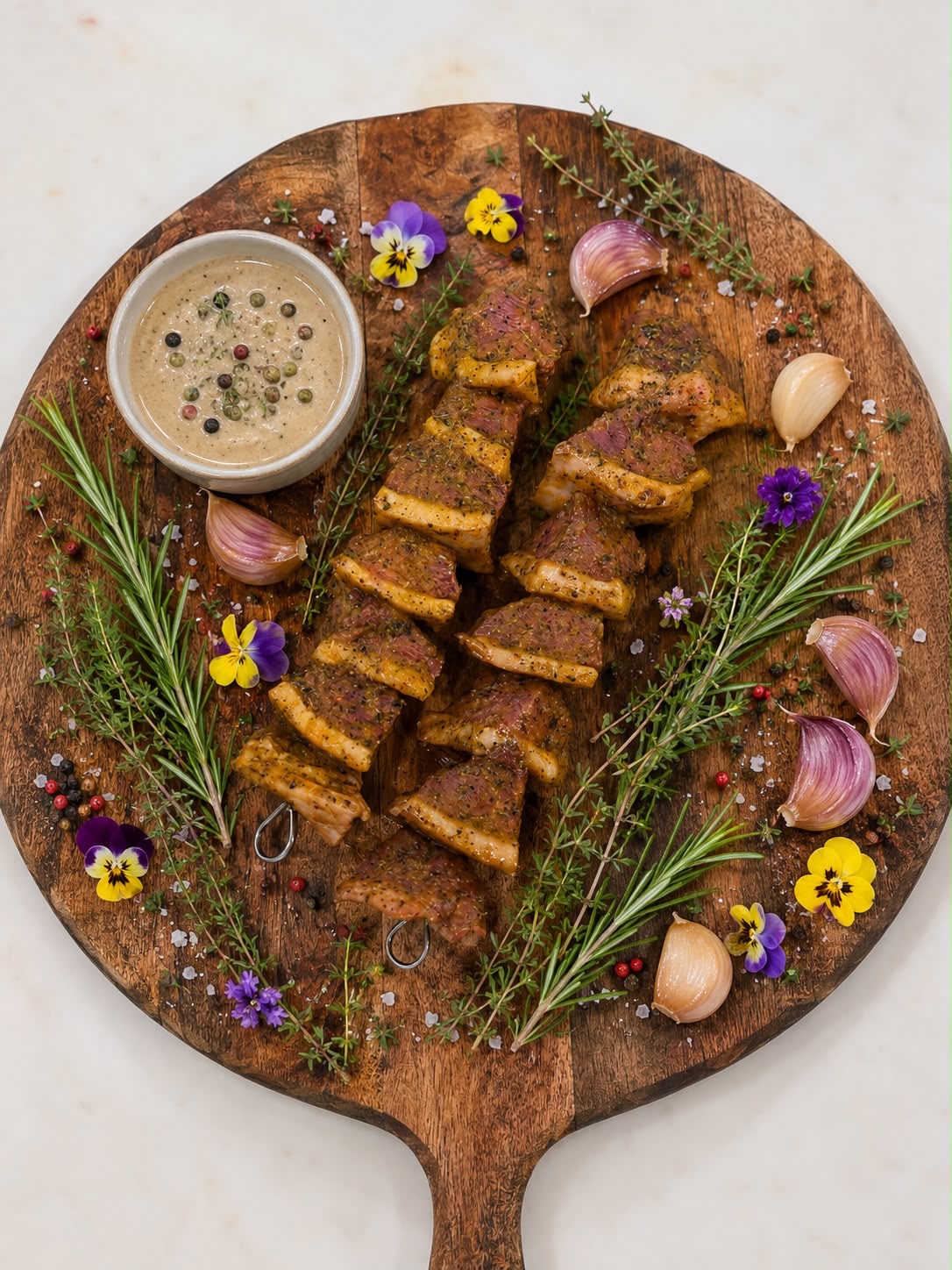 Brochettes magret de canard marinées - Maison Raspide