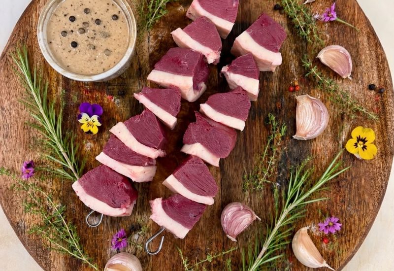 Brochettes magret de canard nature - Maison Raspide