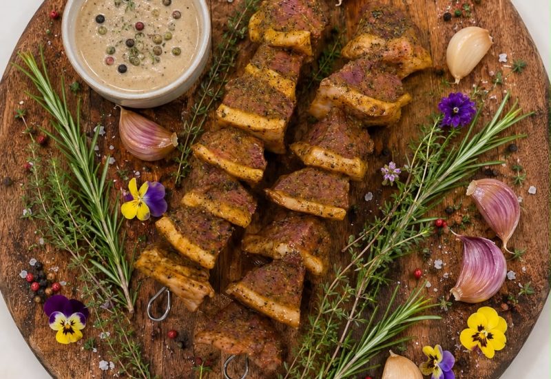 Brochettes magret de canard marinées - Maison Raspide