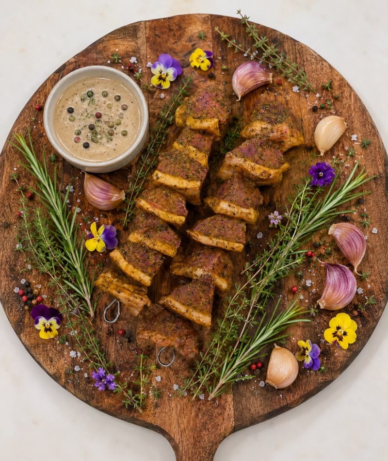 Brochettes magret de canard marinées - Maison Raspide