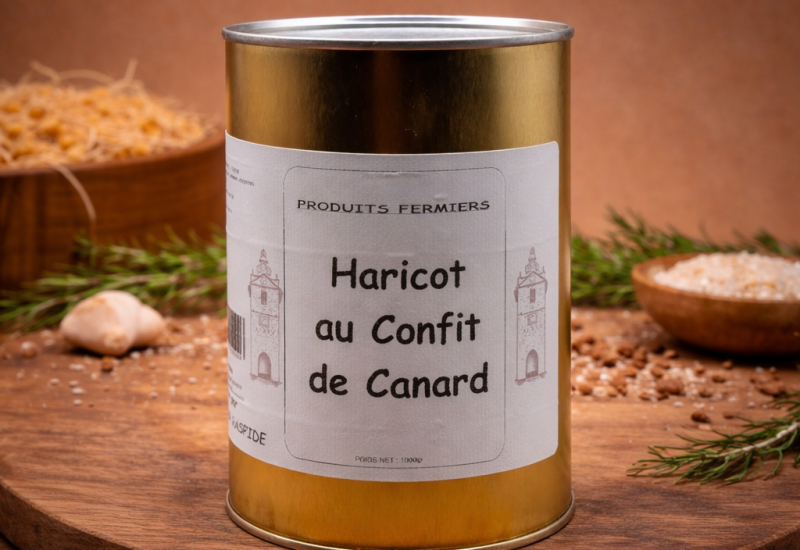 Haricot au confit de canard - Maison Raspide