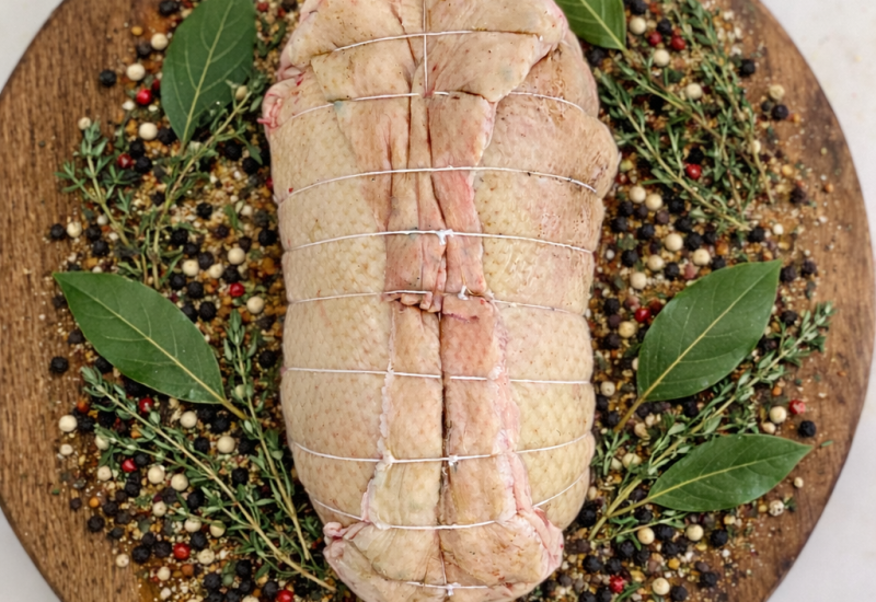 Rôti de canard farci - Maison Raspide