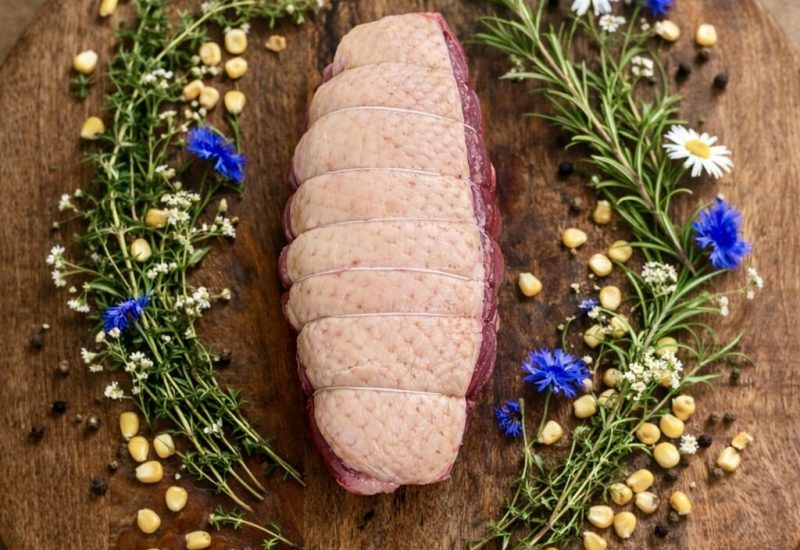 Rôti de magret nature ou au foie gras - Maison Raspide