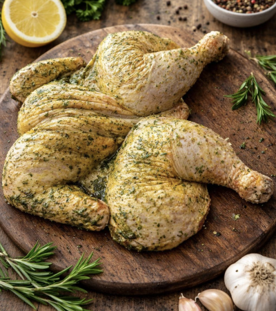 Poulet Crapaudine - Maison Raspide