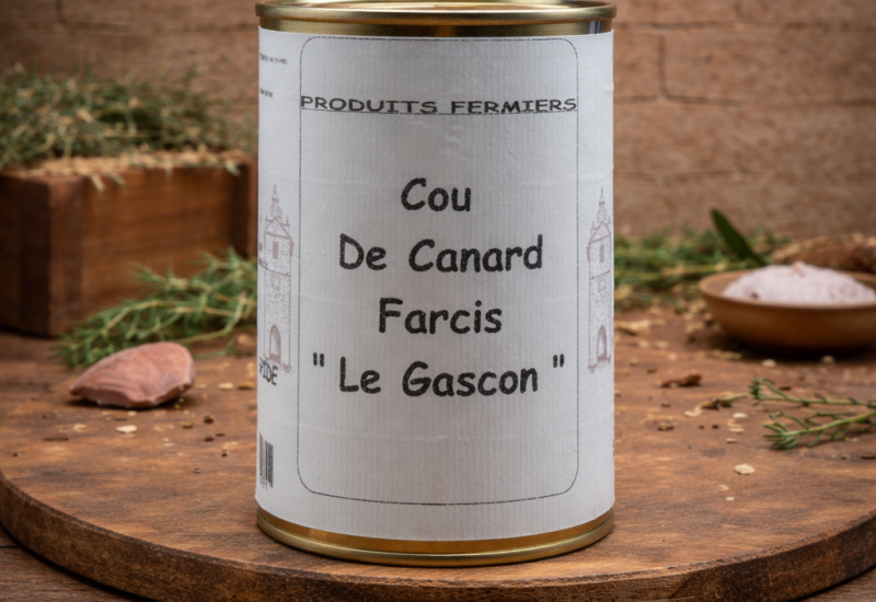 Cou de canard farci "Le Gascon" - Maison Raspide