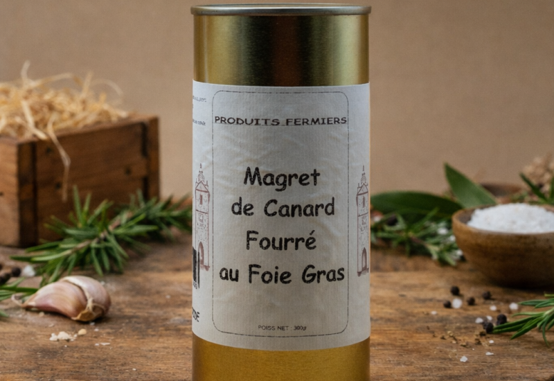 Magret de canard fourré au foie gras - Maison Raspide
