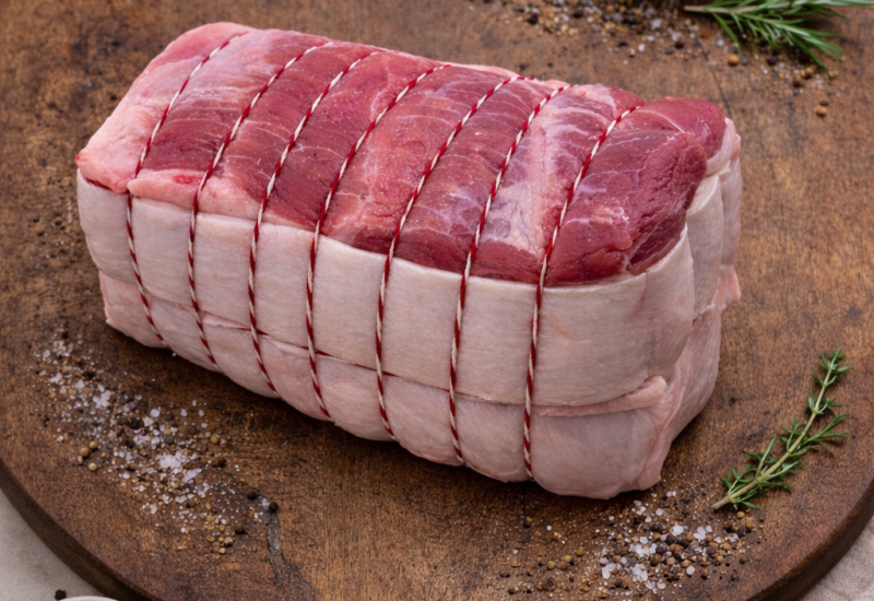 Rôti de porc échine - Maison Raspide